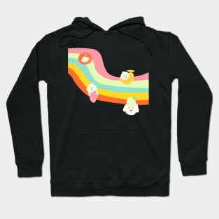 Cute Rainbow Fruit Dog Hoodie